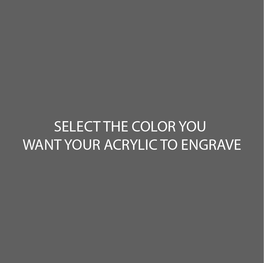 Dark Gray Two Tone Acrylic Sheets | SELECT YOUR ENGRAVE COLOR - CMB Two Tone
